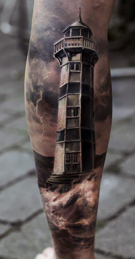 light house tattoo