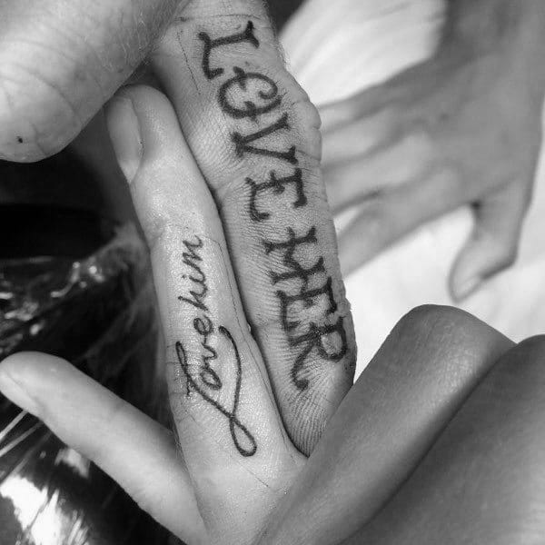 Couples Hand Tattoo