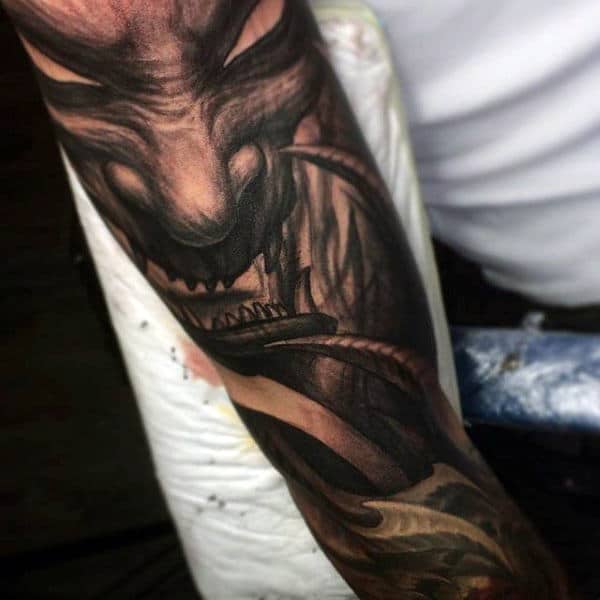 Demon Tattoo Sleeve