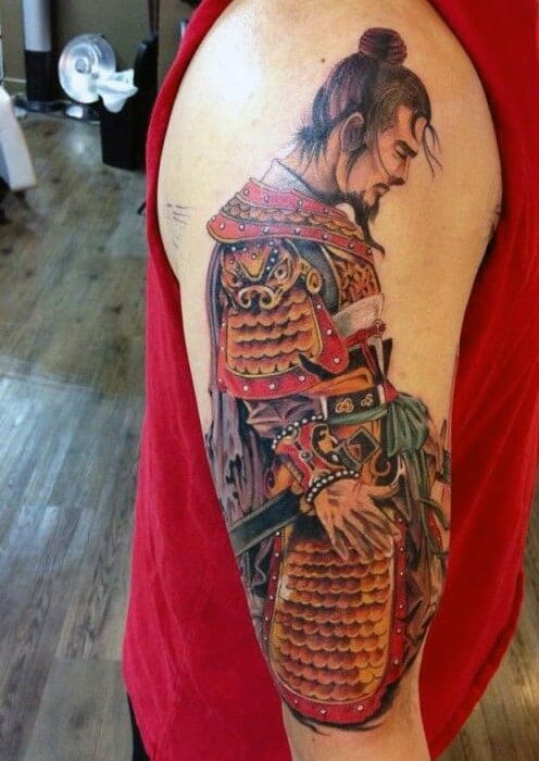 Samurai Head Tattoo