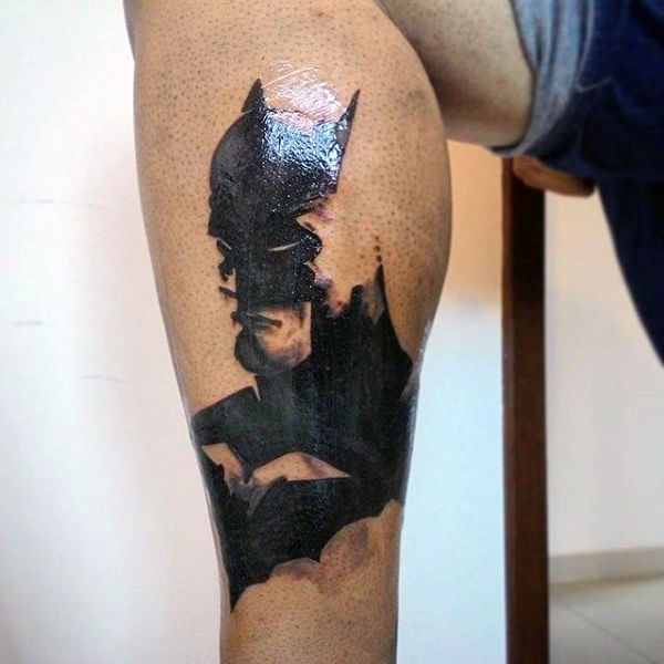Batman Leg Tattoo design