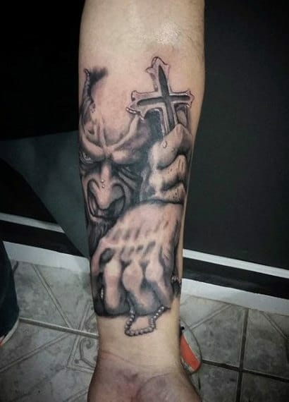 Modern Demon Tattoo