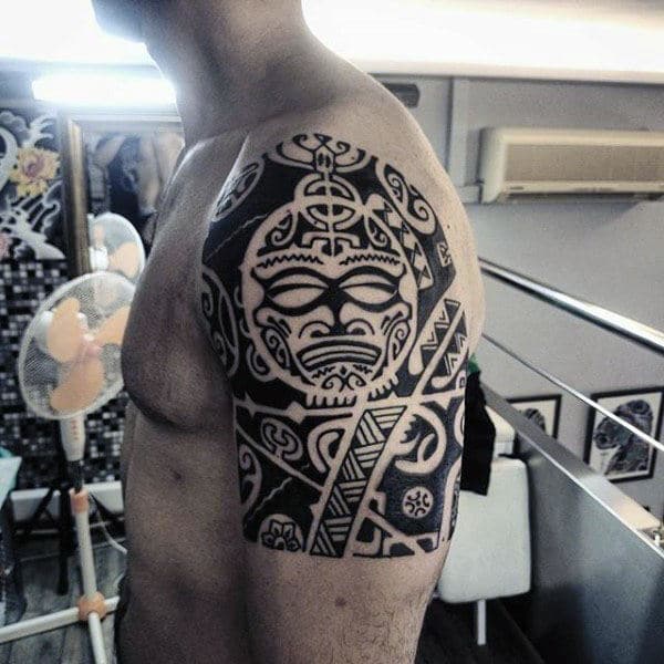 Hawaiian Half Sleeve Tattoo