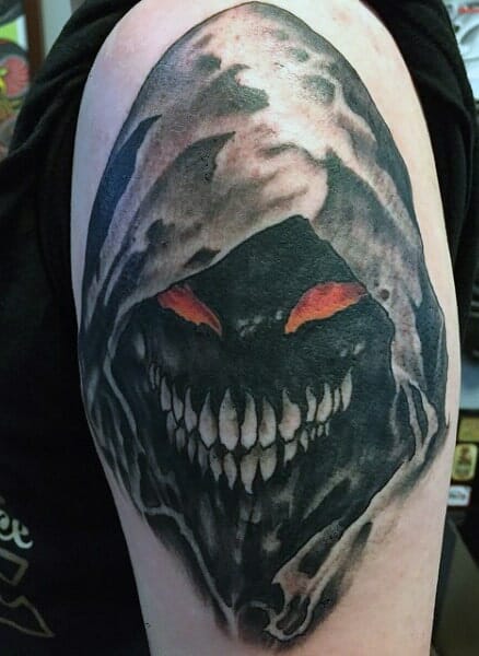Hooded Demon Tattoo