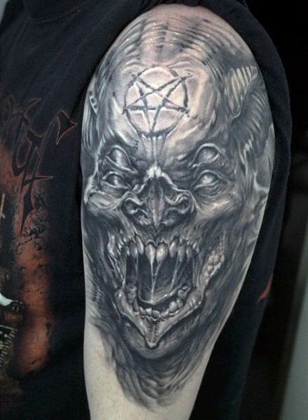 Demonic Sleeve Tattoo