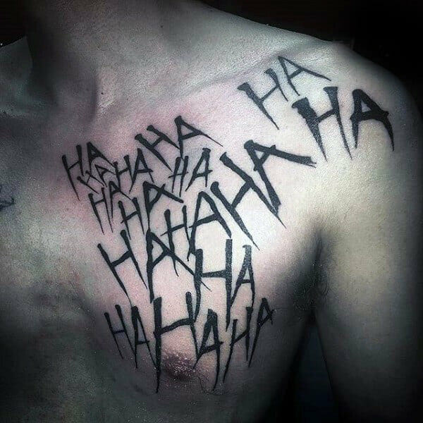 The Joker Hahahaa Tattoo