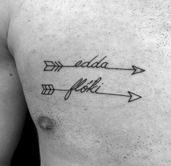 Name with Arrows Tattoo
