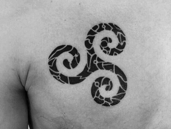 triskele triple spiral tattoo