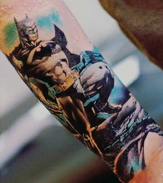 Cool Batman Wrist Tattoo