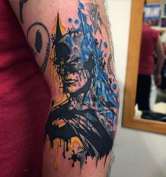 Cool Batman arm Tattoo Design