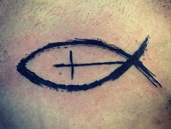 religious fish tattoo