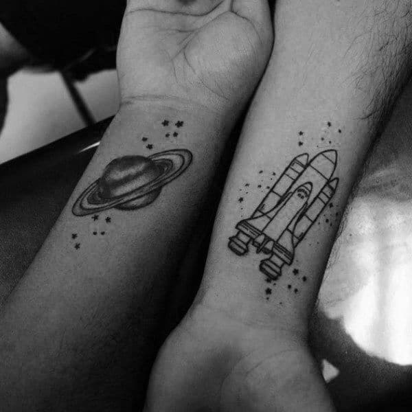 Rocket Ship & Saturn