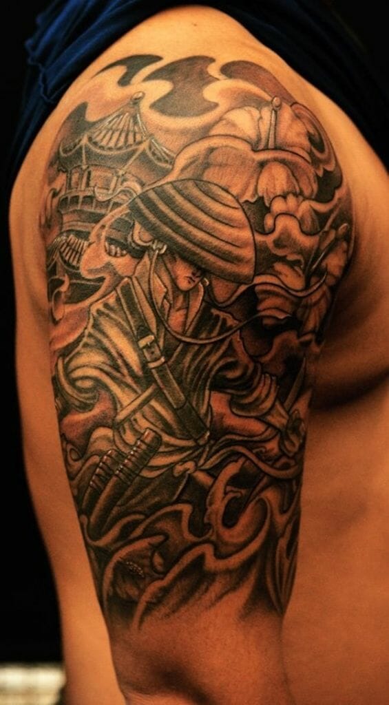 Samurai Tattoo Cover Up