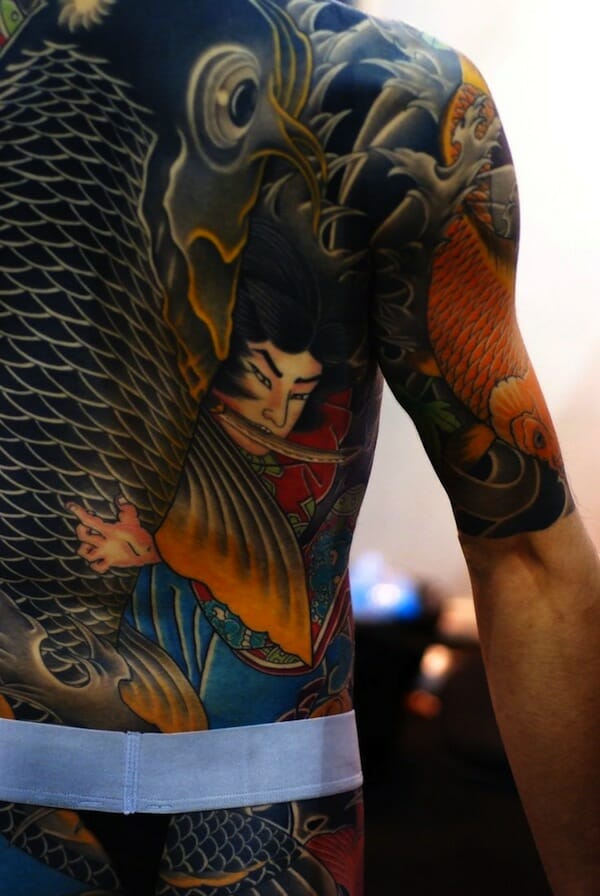 samurai koi tattoo