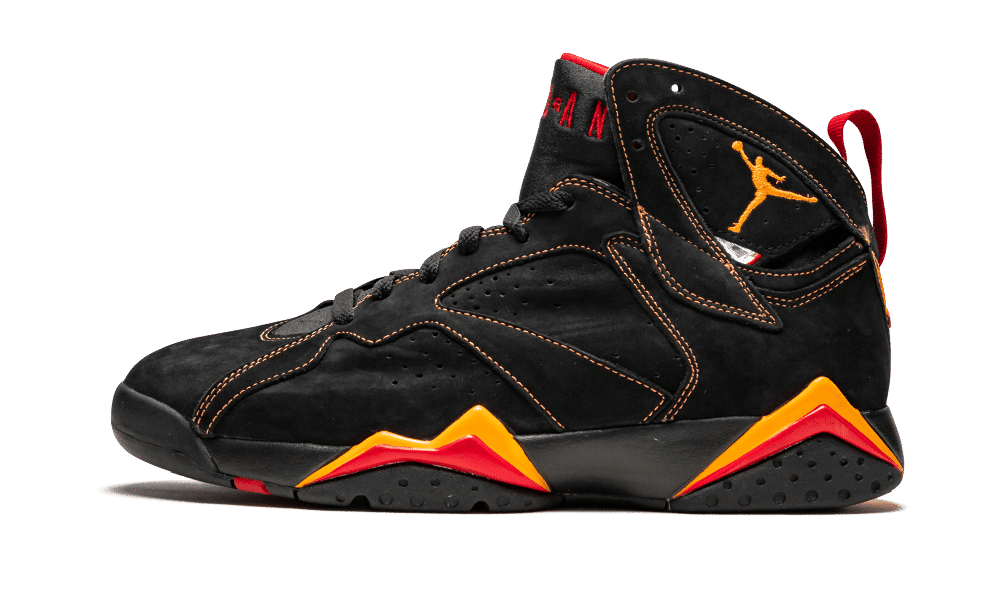 Air Jordan 7 (VII) Retro - Black / Citrus - Varsity Red
