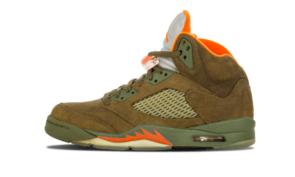Air Jordan 5 (V) Retro Undefeated Olive/Oiled Suede Trainer