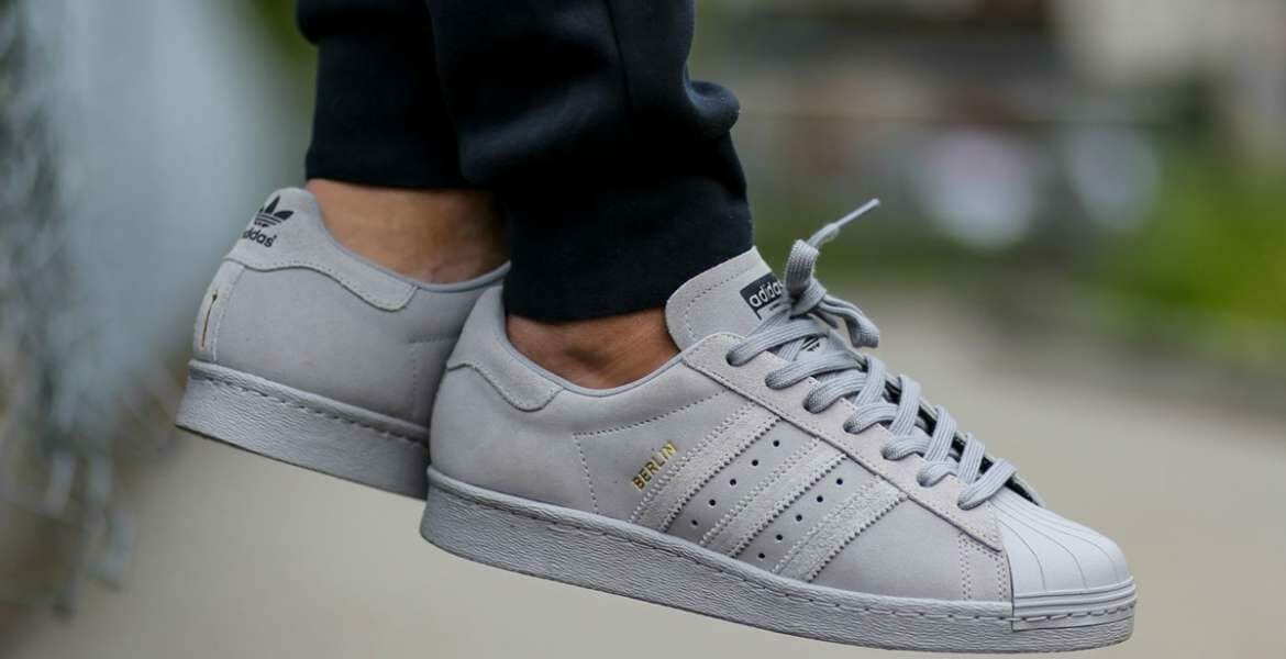 adidas originals superstar 80s berlin shoes unisex grey