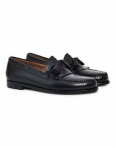 G.H. BASS and CO. Mens Weejuns Tassle Loafers Black
