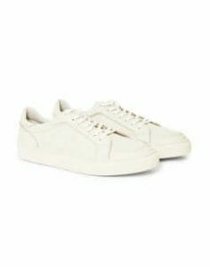 GARMENT PROJECT Off Court Leather Trainers Off White