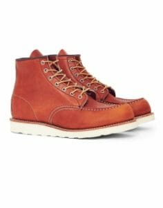 REDWING Mens Heritage 6 Inch Classic Moc Toe Leather