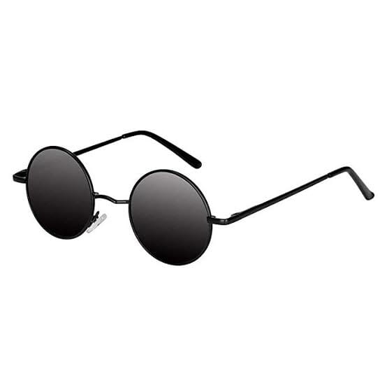 Vintage Round Sunglasses with Polarized Lenses for Retro Women and Men
