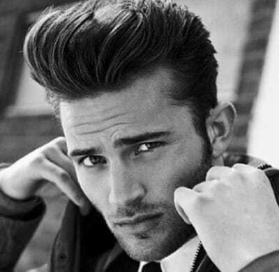 mens-long-brown-pompadour-hairstyle