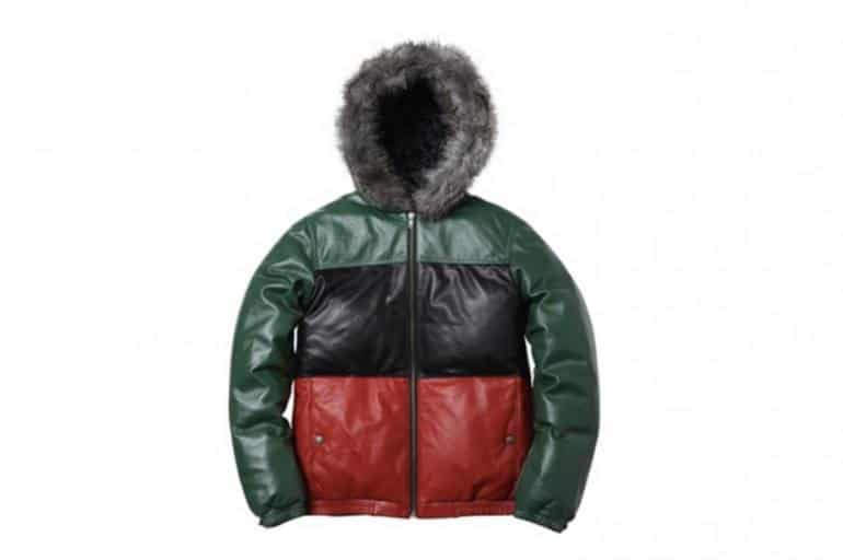 supreme gucci leather down jacket Outsons