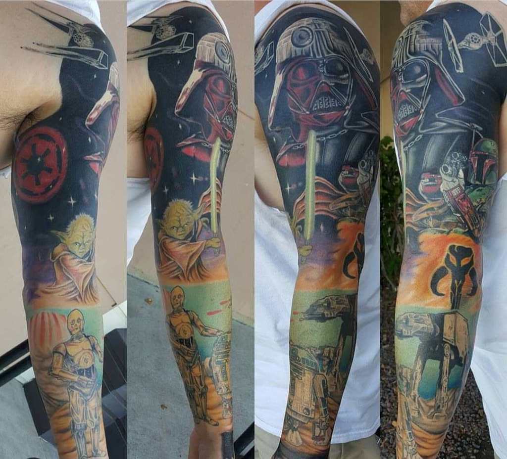 1 All in one star tattoos sleeve Outsons
