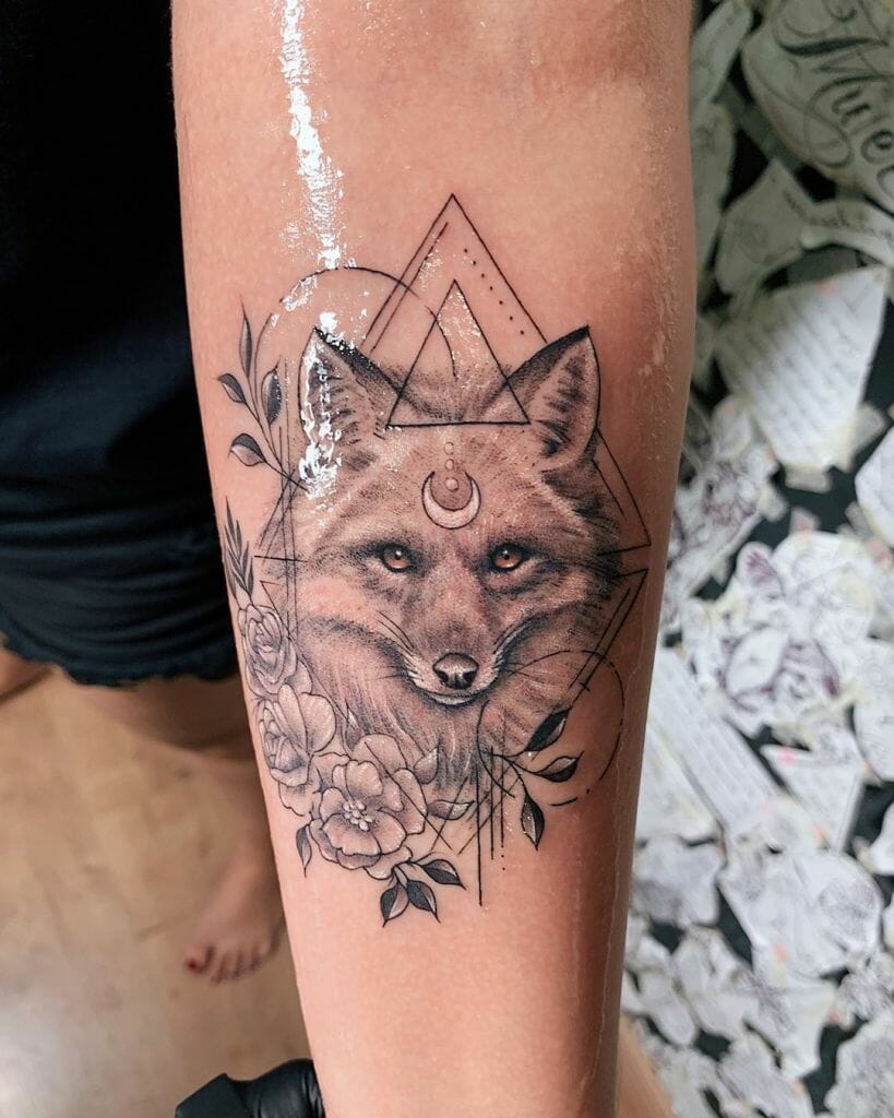 1 Fox Tattoo Designs with Geometric elements Outsons