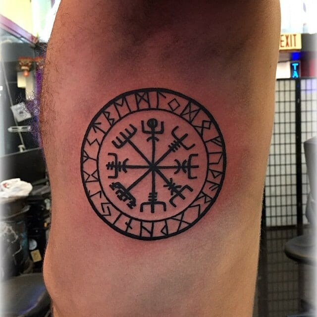viking compass tattoo