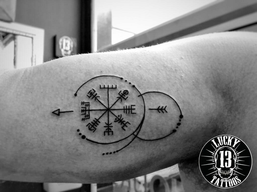 viking compass tattoo
