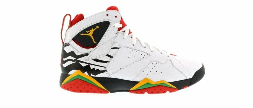 Air Jordan 7 (VII) Retro Cardinals White / Black – Cardinal Red – Bronze