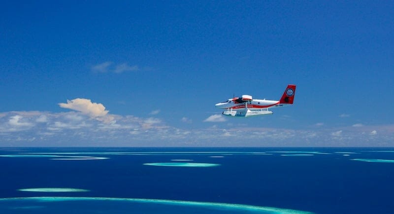 Maldives sea plane