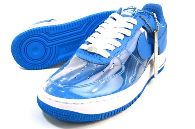 clear air force one shoes