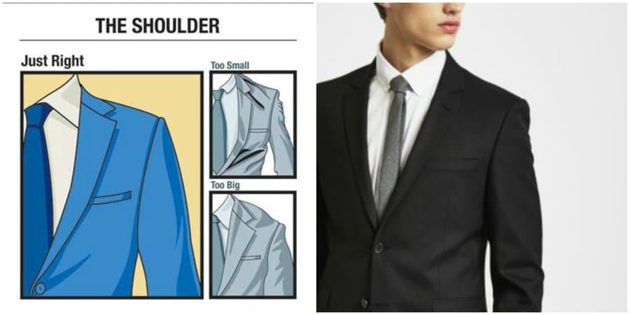 Suit fit Shoulder detail 