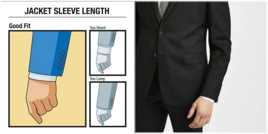 Suit fit Sleeve detail 