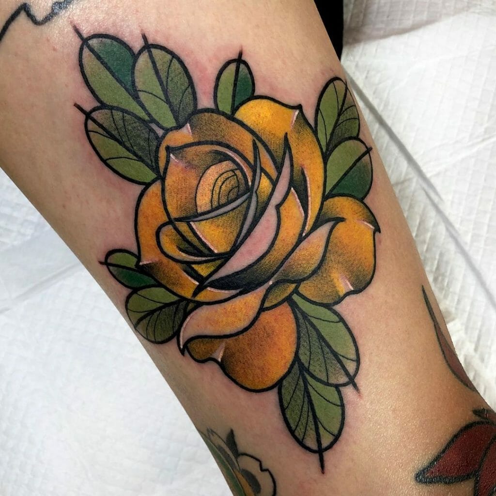 Traditional rose tattoo ideas Outsons