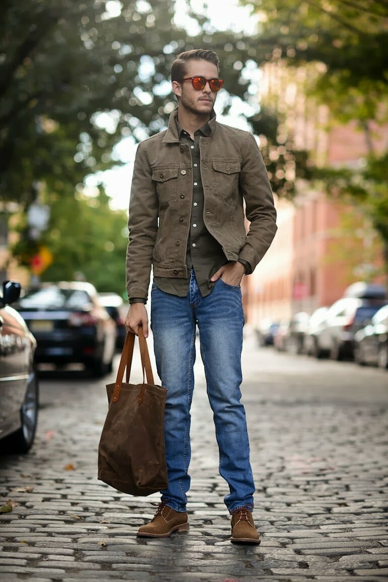 adam gallagher jeans street style men