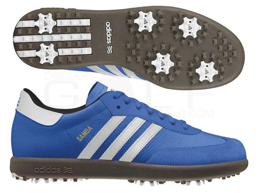 adidas blue suede golf shoes for men