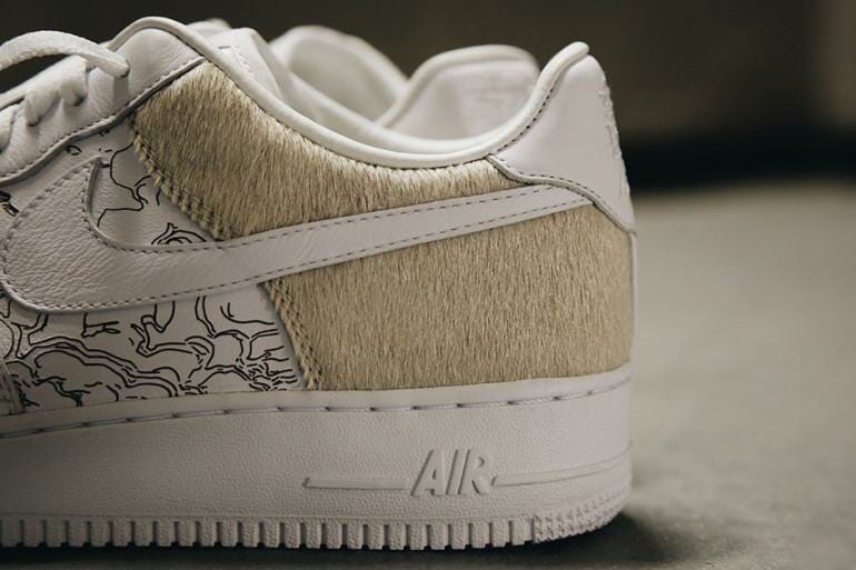 air force 1 year of the dog closeup