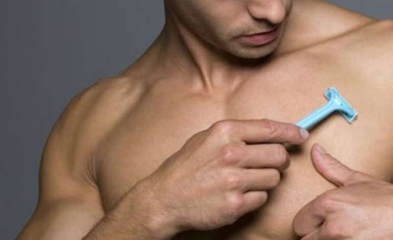chest shaving grooming men