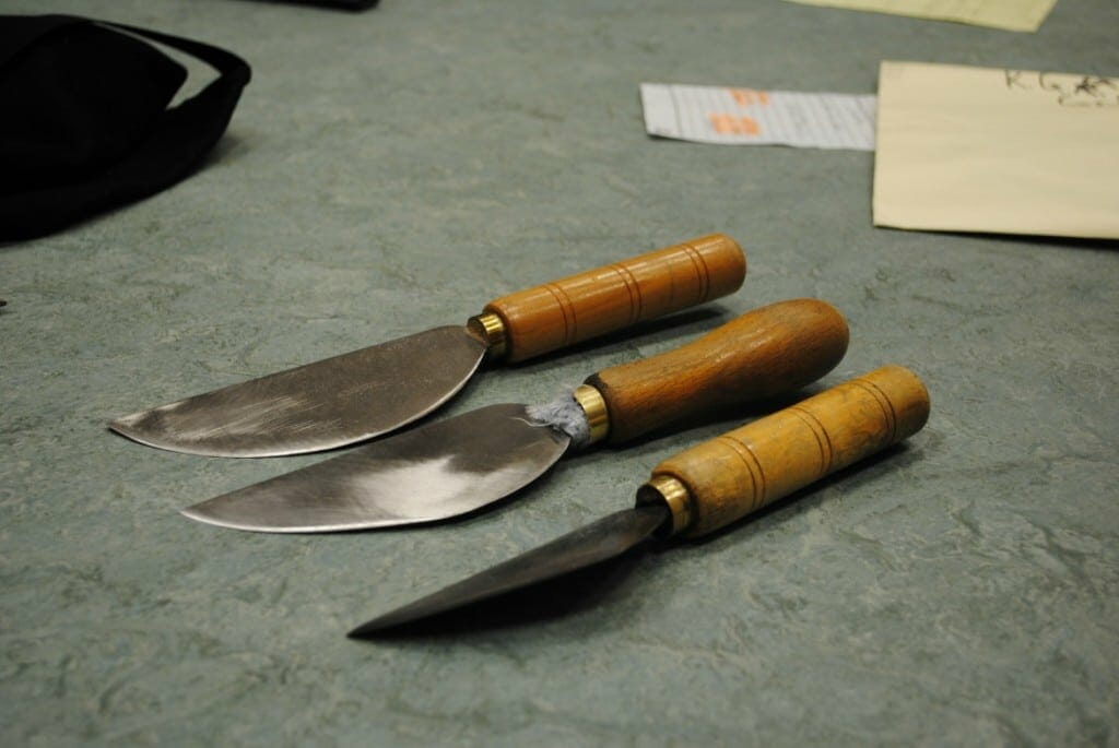 cloth knives at dege and skinner savile row