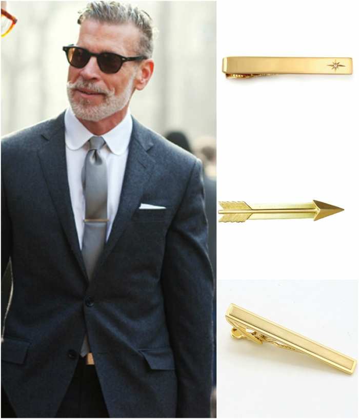 Details about  / Gold or Silver Metal Tie Clip