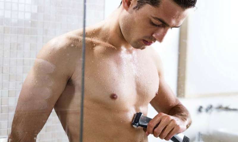 how to shave your chest men