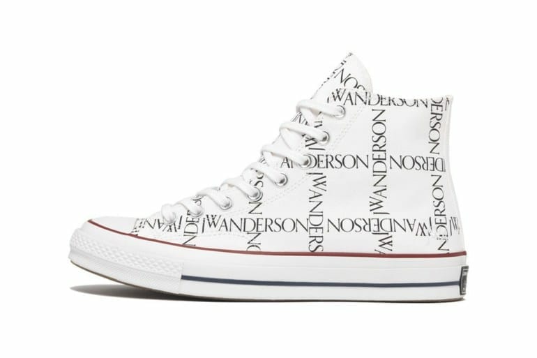 jw anderson converse side on white
