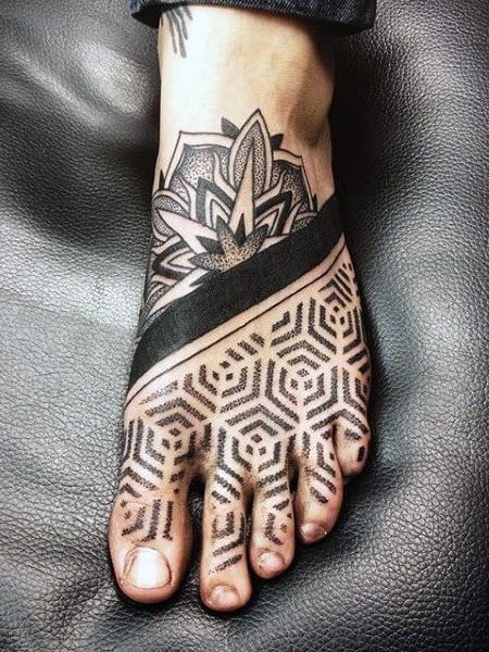 mandala foot tattoo for men Outsons