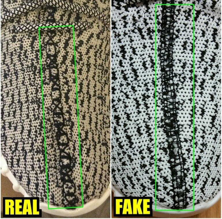 mens street style adidas yeezy 350 boost stitching comparison