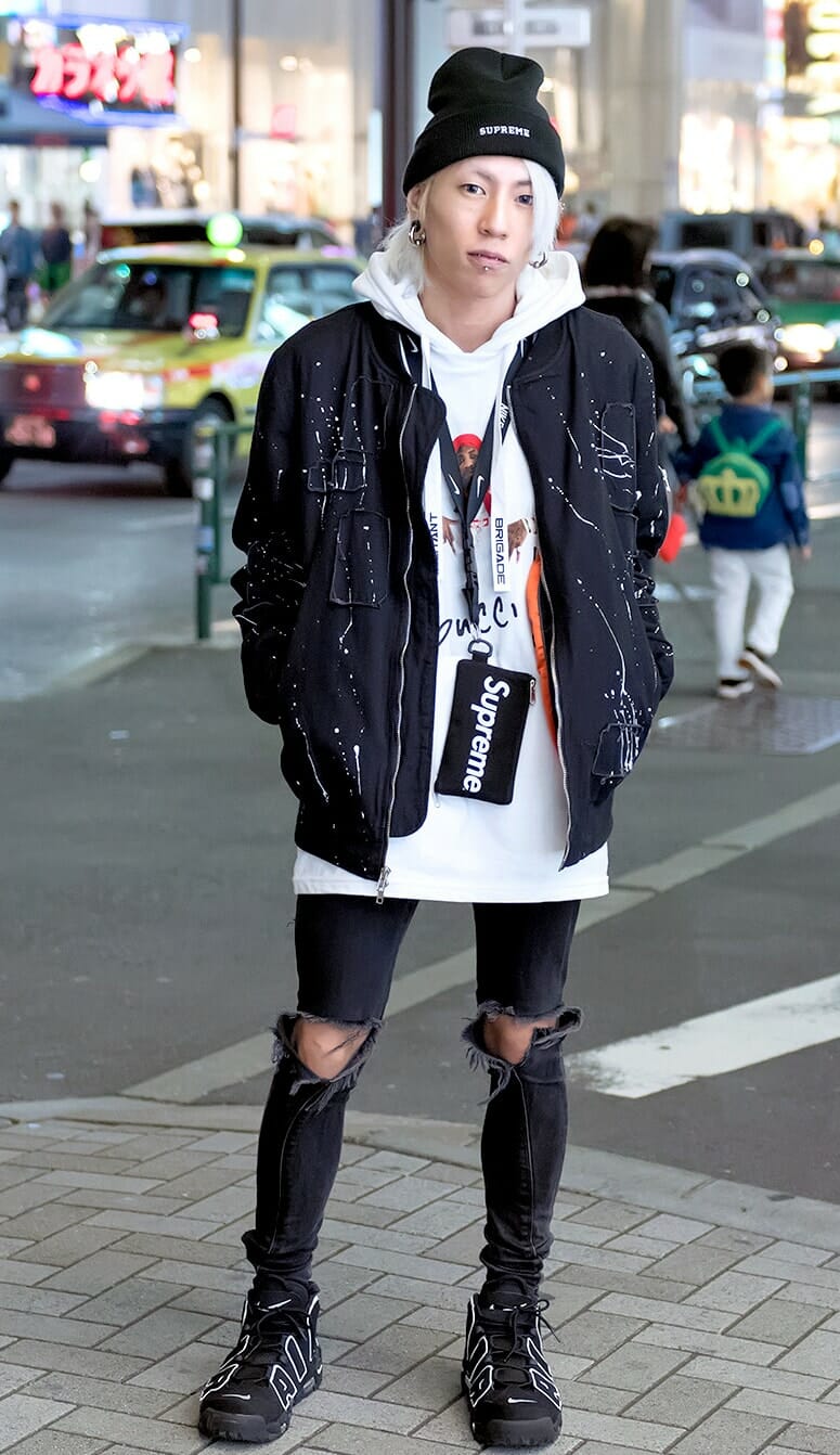 mens street style supreme jacket supreme hoodie supreme hat supreme wallet air uptempo-min