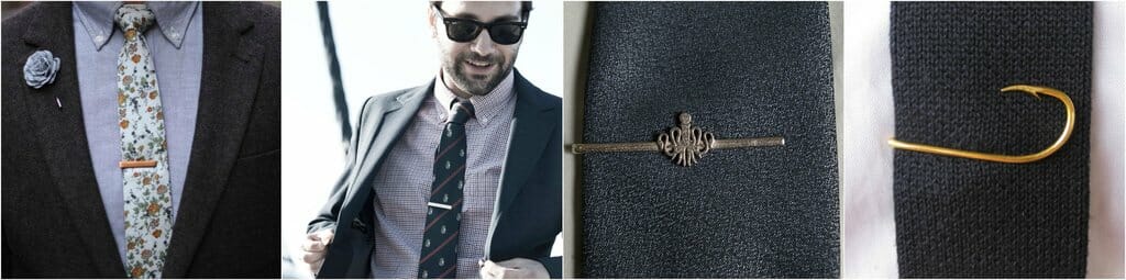 outfit grid patterned tie solid tie tie clips