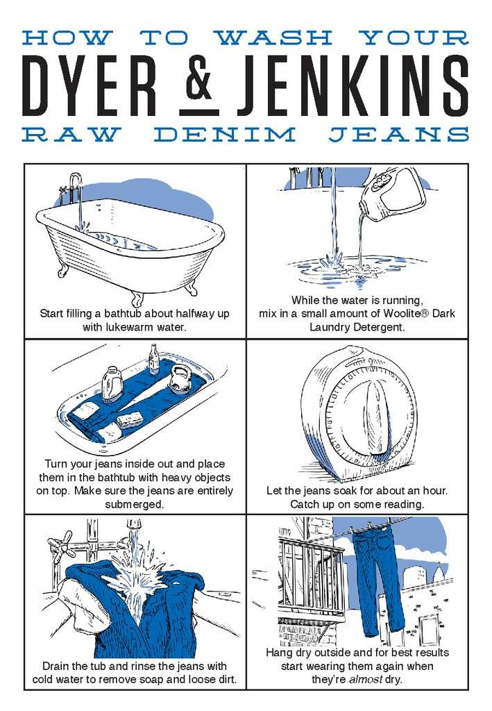 raw denim guide washing raw denim jeans jackets